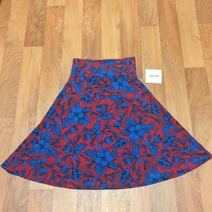 NWT Red and Blue LuLaRoe Azure skirt